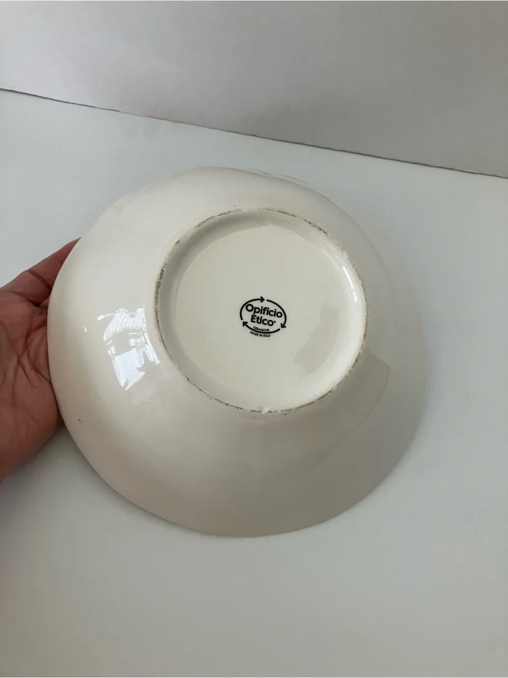 Ceramics Cuore “Seaside Village” Postcard Pasta Serving Bowl